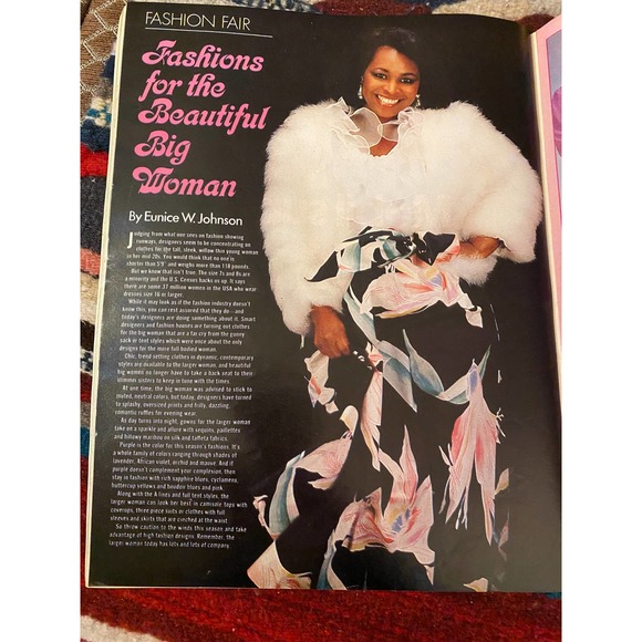July 1981 Ebony MagazIne  w Featured Cover, Fashions For The Beautiful Big Woman - Picture 14 of 15